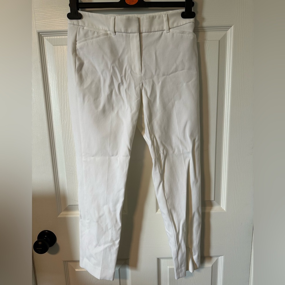 White Slim Fit Pants